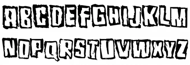 Pozofour Font UPPERCASE