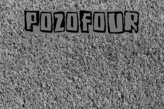 Pozofour Font examples
