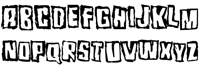Pozofour Font LOWERCASE