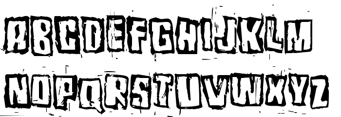 Pozothree Font LOWERCASE