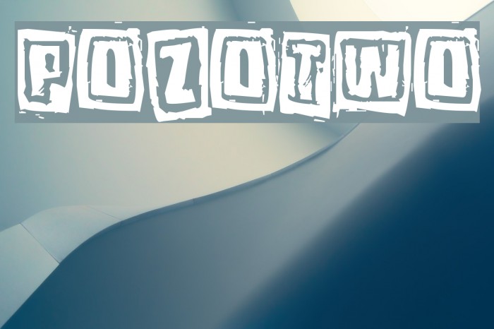 Pozotwo फ़ॉन्ट examples