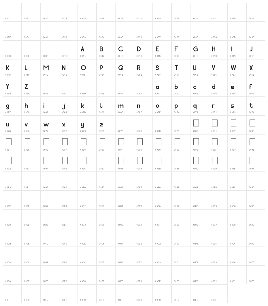 pocket Character Map