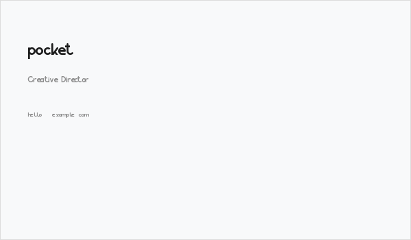 pocket Business Card