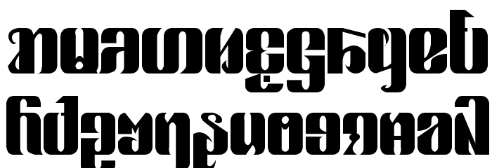 poebya Font LOWERCASE