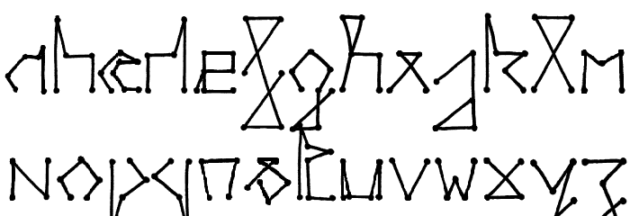 pointpoint Font LOWERCASE
