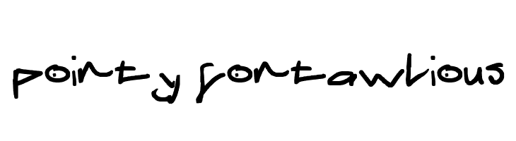 pointy fontawlious  Fuentes Gratis Descargar