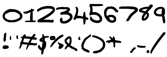 pointy fontawlious Font OTHER CHARS