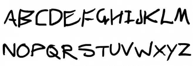 pointy fontawlious Schriftart Groß