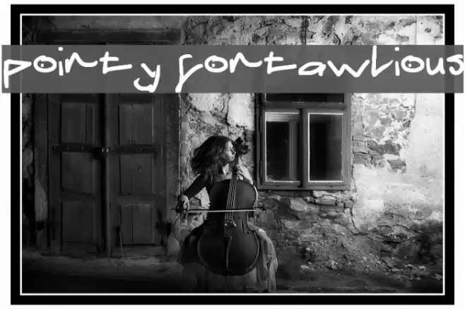 pointy fontawlious Polices examples