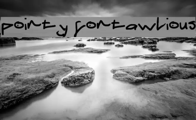 pointy fontawlious Polices examples