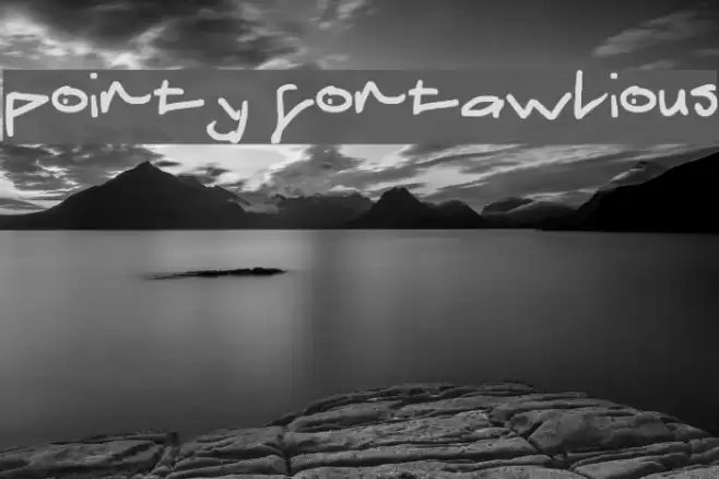 pointy fontawlious Polices examples