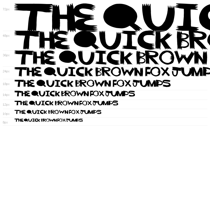 pointy solid Waterfall