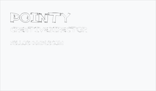 pointy Business Card