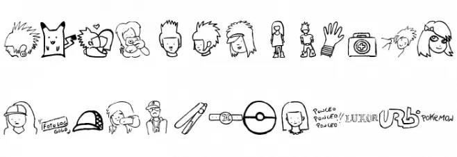 pokemona 字体 大写