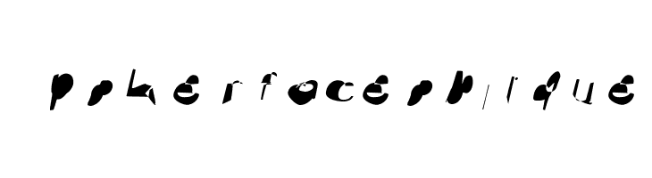 pokerface oblique  免费字体下载
