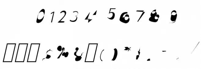 pokerface oblique Font OTHER CHARS