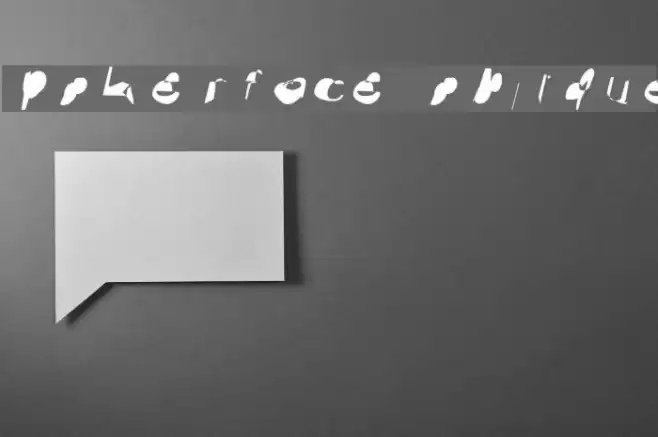 pokerface oblique Font examples