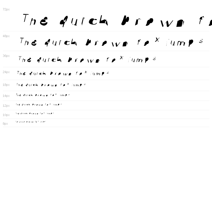 pokerface oblique Waterfall