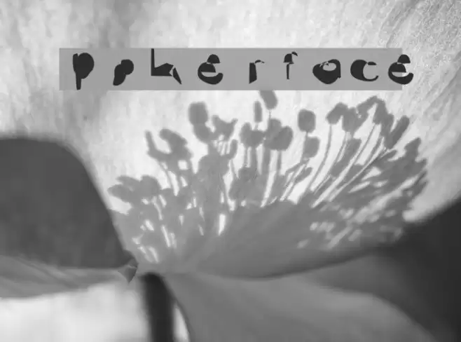 pokerface Font examples