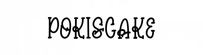 pokiscake  font caratteri gratis