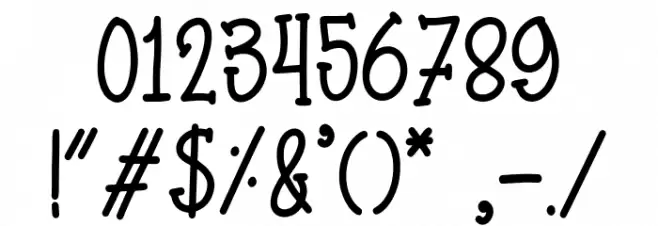 pokiscake Font OTHER CHARS