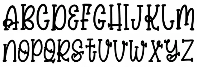 pokiscake Schriftart Groß