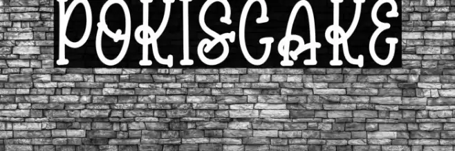 pokiscake Font examples