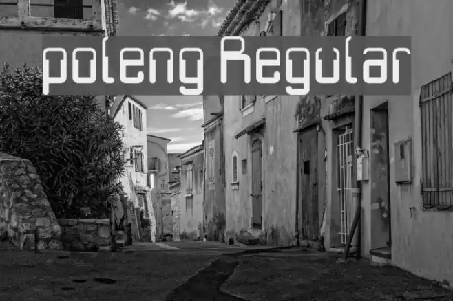 poleng Regular Font examples