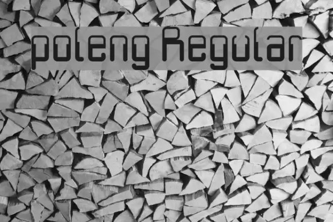 poleng Regular Font examples