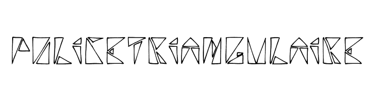 policetriangulaire  font caratteri gratis