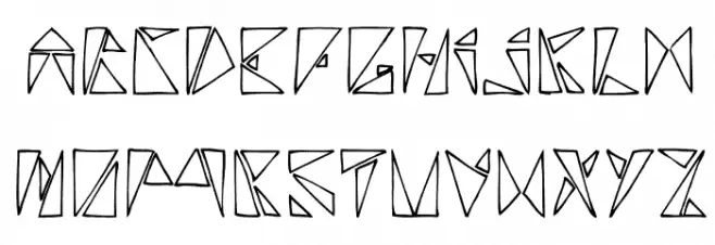 policetriangulaire 字体 大写