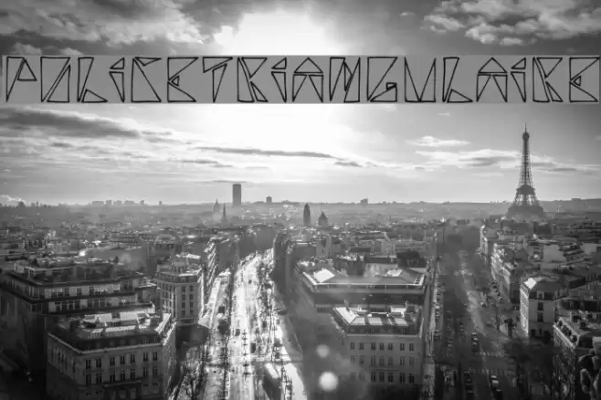 policetriangulaire Font examples