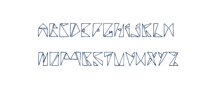 policetriangulaire Lowercase