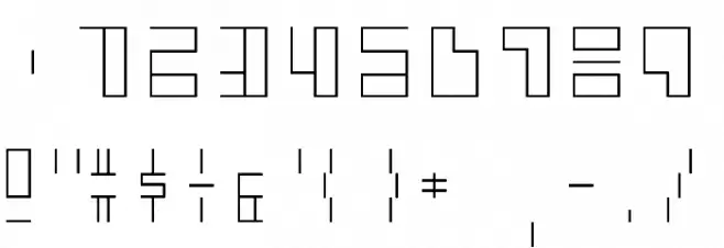 polyont thin Font OTHER CHARS