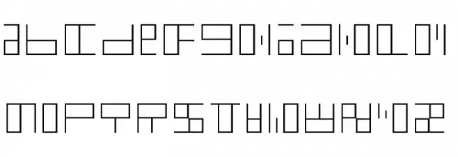 polyont thin خط أحرف صغيرة