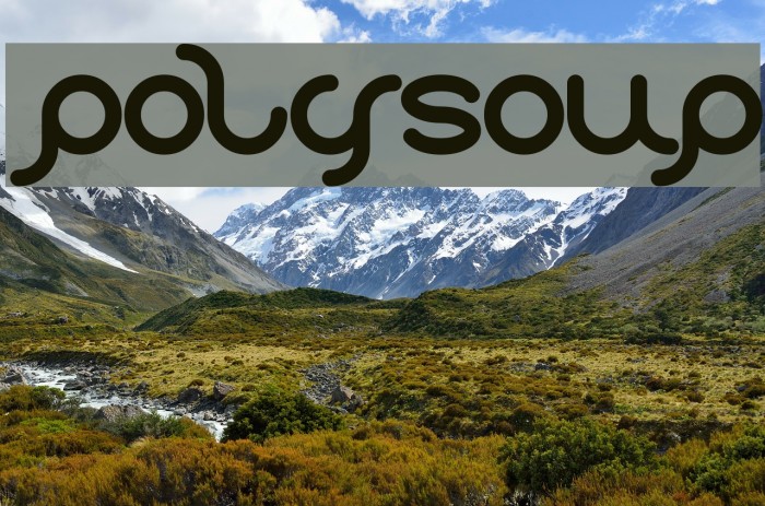 polysoup Font examples