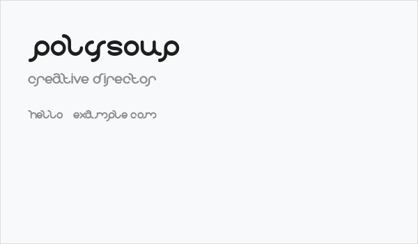 polysoup Business Card