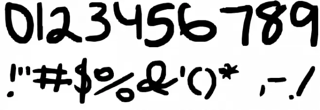 poo Font OTHER CHARS