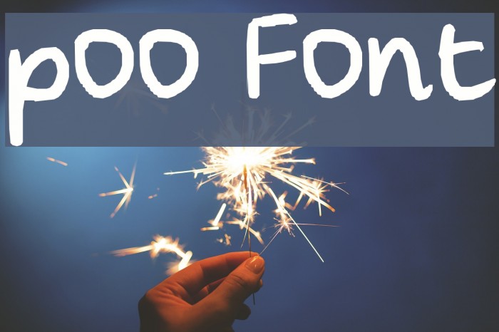poo Font examples