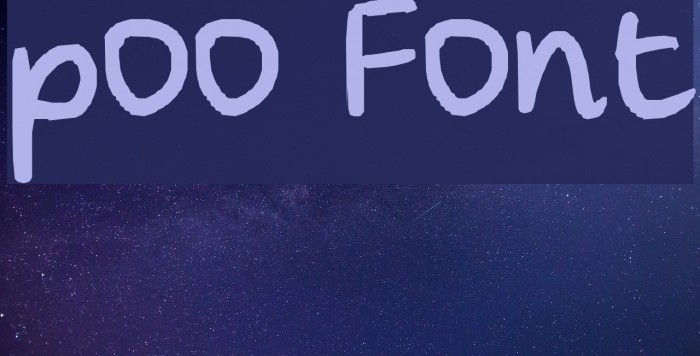 poo Font examples