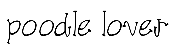 poodle lover  لخطوط تنزيل