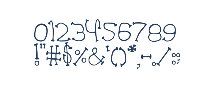 poodle lover Font OTHER CHARS