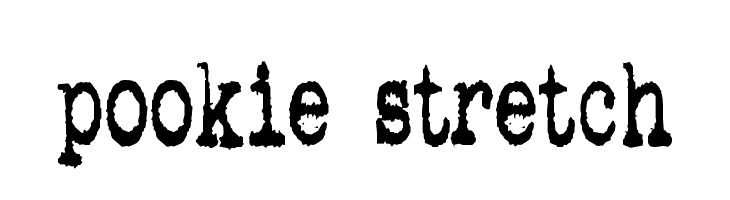 pookie stretch フォント