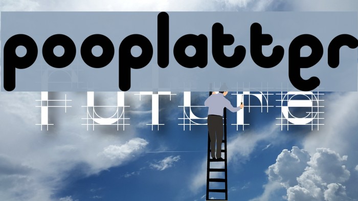 pooplatter Шрифта examples