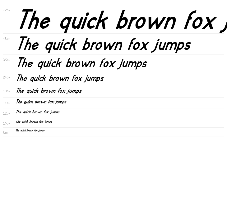 poor weekdays Bold Italic Waterfall