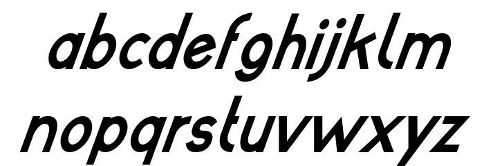 poor weekdays Bold Italic Font LOWERCASE