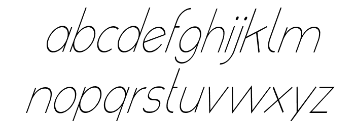 poor weekdays Italic Font LOWERCASE