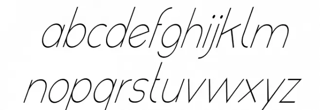 poor weekdays Italic फ़ॉन्ट लोअरकेस