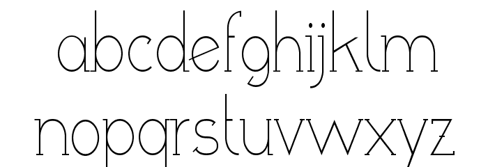 poor weekdays serif Font LOWERCASE