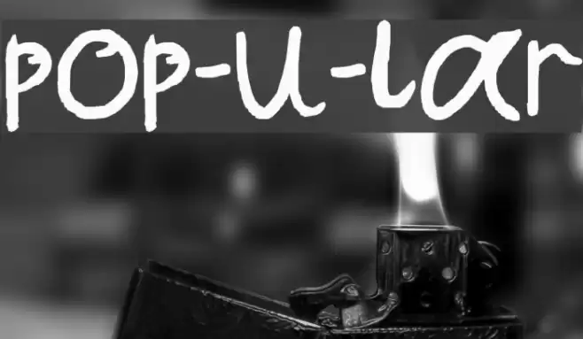 pop-u-lar Font examples